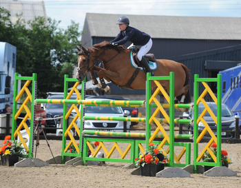 Emily Ward Secures Victory in the Senior Foxhunter Second Round at Weston Lawns Equitation Centre